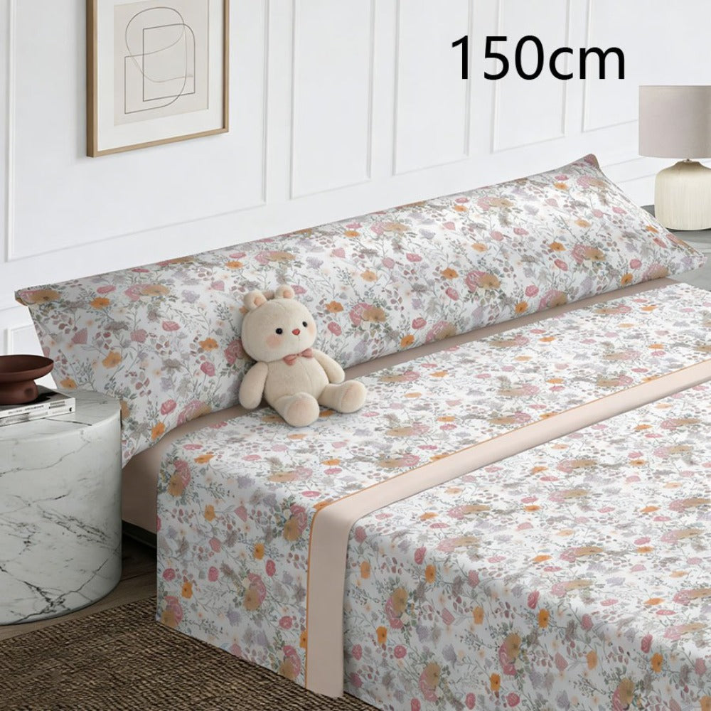 Juego de cama de tres piezas | Sábanas | Múltiples tamaños disponibles | Primavera/Verano | Diseño cómodo | Suave y agradable para la piel | Múltiples texturas disponibles