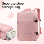 Mochila de Viaje para Cabina de Avion 45x30x20 para Vuelo Barato Equipaje de Mano y Espaciosa con Compartimento para Zapatos y Mochila Antirrobo Multifuncional para Viajes 2210.