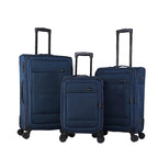 Maleta de viaje de tela de 3 piezas con asa telescópica, ligera y con ruedas, ideal para viajes, mudanzas y acampadas. Equipaje familiar combinado, 20"/26"/30"