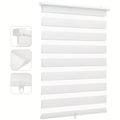 Sekey Abrazadera para persiana de doble rodillo, fijación sin taladrar, persiana de doble rodillo, persiana de rodillo, persiana de rodillo plegable, 40X130Cm