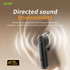 Auriculares Bluetooth | Auriculares inalámbricos Acer OHR546, estéreo, graves profundos, baja latencia en llamadas, uso cómodo (estudio