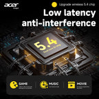 Auriculares Bluetooth | Acer Ohr Auriculares inalámbricos de 13.92 metros Anc Call con reducción de ruido, graves potentes, sonido estéreo