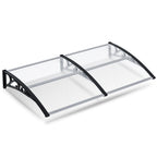 Toldo inclinado, toldo de toldo, soporte de toldo para escaparate, para puerta de entrada, protección contra la intemperie, cubierta para la lluvia, toldo para puerta de entrada, diseño de toldo curvo, toldo para puerta, toldo para jardín, balcones, venta