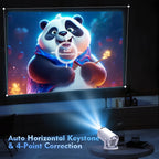 Proyector Magcubic HY300 Pro Dual Wifi6 290ANSI Relación de Proyección 0.8:1 y Corrección Automática de Keystone, 720P Nativo, Altavoz Incorporado, Streaming, Mini Cine en Casa Portátil, Presentaciones de Juegos, Diseño Compacto para Películas, Videos, Us