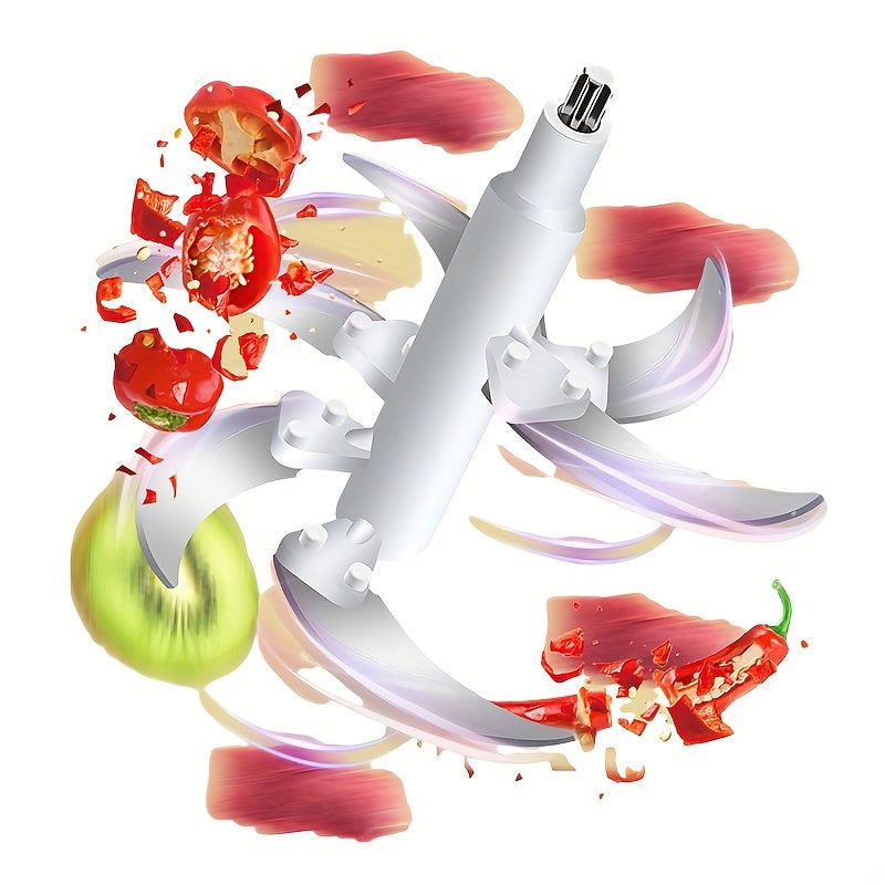 Procesador de alimentos de acero inoxidable de 5 litros, picadora eléctrica potente de 40,000 RPM, 6S, procesador multifuncional de acero inoxidable para cortar verduras para carne, verduras, cebolla, ajo, ensalada y alimentos para niños