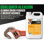 EQM - ECO-804 - Eliminador de Óxido Profesional - Remueve el óxido Completamente - Recupera el Color Original del Metal - Efecto inmediato
