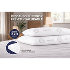 COMFORT SLEEP | Almohada Viscoelástica Aloe Vera con núcleo ajustable y funda transpirable para cuello y descanso diario – Almohada viscoelástica made in Spain para dormir de lado, boca arriba o boca abajo