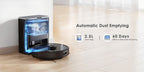 Lubluelu SL60 Plus+ Robot Aspirador con Autovaciado, Manos Libres hasta 60 Días, Robot Aspirador y Trapeador Combo de Súper Succión de 6500Pa, Navegación Láser LDS9.0, Mapeo Multicapa, Robot Aspirador 3 en 1 Autocargable para el Hogar, Pelo de Mascotas, P