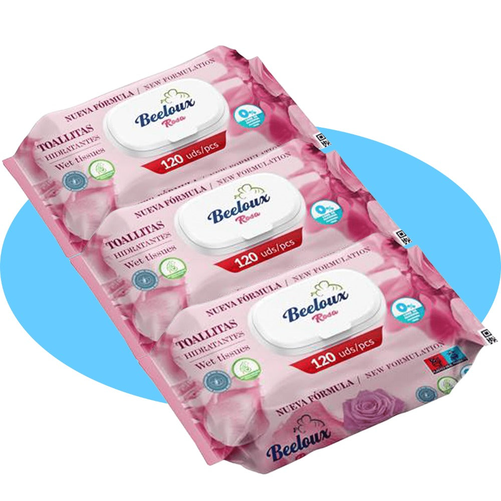 Toallitas Húmedas, Cuidado e Hidratación Profunda, Fibras Ultrasuaves ideales para Piel Sensible, Perfume Fresco, Packs de 3/6/9/12 Unidades, 360/720/1080/1440 Toallitas - Bestline