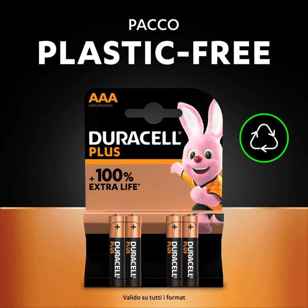 Paquete de 12 pilas AAA alcalinas Duracell Plus Mini Stilo de larga duración