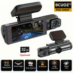 Cámara Dual 1080P, Dash Cam para Coche, Delantera e Interior, Cámara para Coche con Visión Nocturna IR, Grabación en Bucle, Cámara DVR para Coche de Gran Angular con Pantalla IPS de 8.03 cm, Cámara de Video Dual para Tablero de Coche. Tarjeta SD de 32GB O