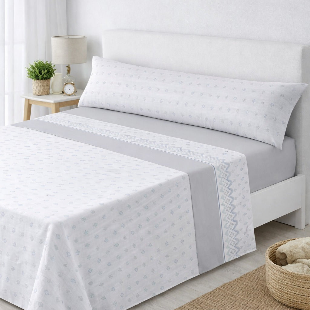 Juego de Sábanas Microfibra 100% Poliéster, Suaves y Frescas para Verano, Estampadas, incluye Bajera -Encimera-1 o 2 Funda de almohada, Camas 90/105/135/150/180 cm,