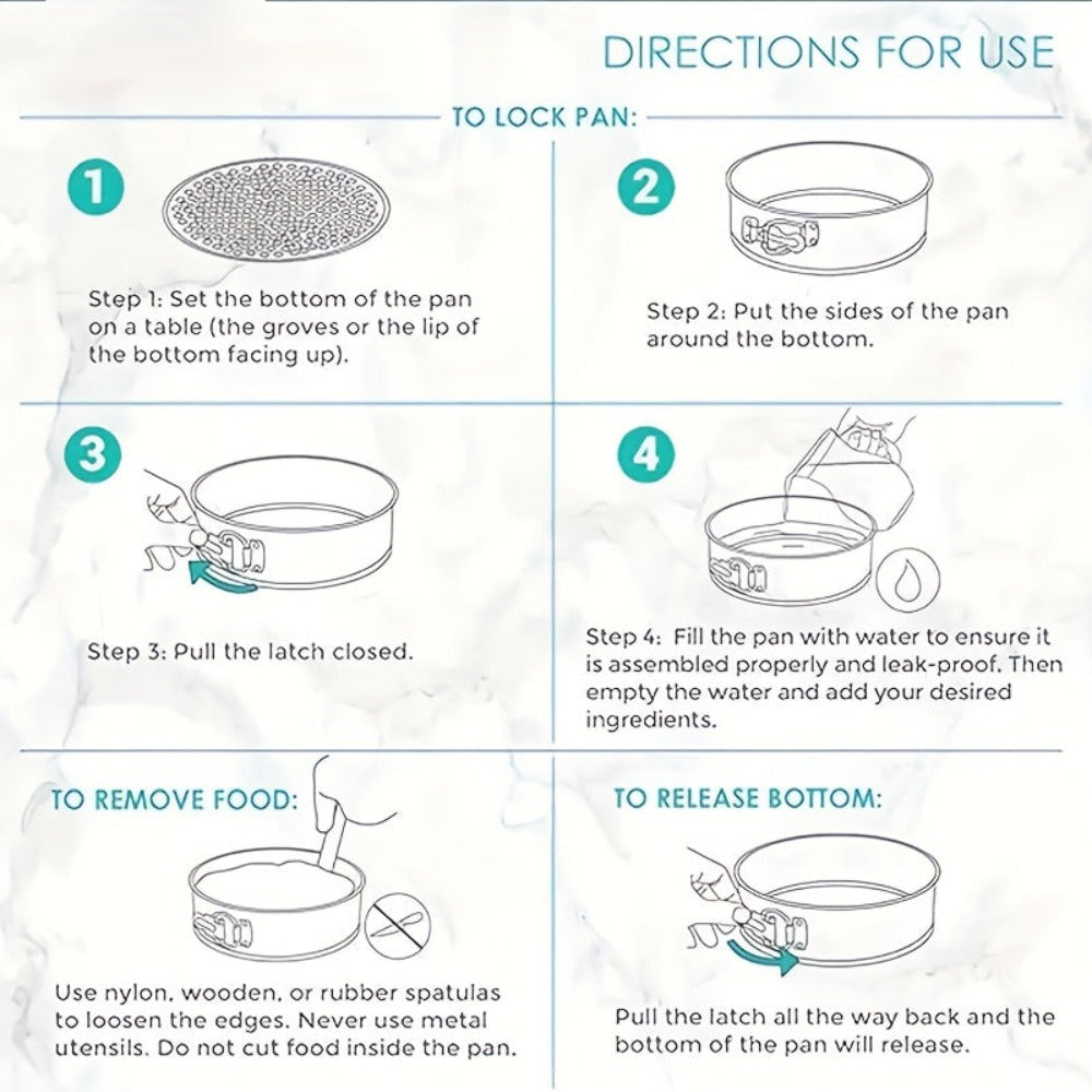 6 piezas de moldes redondos para pasteles antiadherentes con fondo desmontable - Hierro fundido durader, perfecta par chiffon cheescakes y más ideal páram Navidad Halloween Pascua Acción De Gracias varios festivales esencialess cocina moldeados accesoress