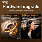 Auriculares Bluetooth | Auriculares Inalámbricos Over-Ear Genuinos de Acer con Bajos Potentes, Sonido Estéreo Hi-Fi, Reducción de Ruido en