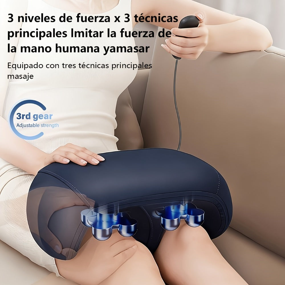 YUNSHAW Máquina de Masaje para Pies con Calor, 3 Niveles de Calor y 3 Modos, Masajeador Shiatsu para Pies y Piernas, Amasamiento y Rodadura para Pies, Pantorrillas, Tobillos, Piernas, Plantar, Regalo de Masaje para Mamá/Papá/Mujeres/Hombres (Con Control R