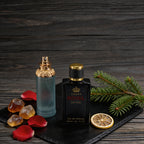 Set de Perfumes de Lujo para Hombre con Aroma Amaderado, 3 piezas | Ciprés Azul Tallado Acuático, Corona Negra, Rosa Oriental y Fougere Transparente de Sándalo | Larga Duración, Gran Volumen, Ideal para Regalos de San Valentín