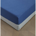 Juego de cama 4 piezas con funda elástica, (Funda de Edredón + Funda Protectora de Colchón + 1/2 Fundas de Almohada), Juego de Funda de Edredón 3-4 Piezas Estilo Nórdico de Color Sólido/Estampado, Ajustable para Camas de 90/105/135/150/180 cm, Regalo Navi