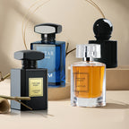 Juego de 4 botellas de perfume para hombre, fragancias de pachulí, vainilla y maderosas, colonia para hombre, perfume de larga duración, adecuado para citas, fiestas y trabajo diario, cada botella es una experiencia única, regalo exquisito para hombres