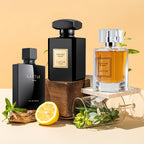 Set de Perfume para Hombre, Tres Botellas, Total, Notas Amaderadas de Almizcle y Sándalo, Colonia para Hombre, Fragancia Fresca y Duradera, Spray de Perfume para Hombre, Adecuado para Citas, Fiestas y Uso Diario, Empaque Exquisito, un Regalo Perfecto para
