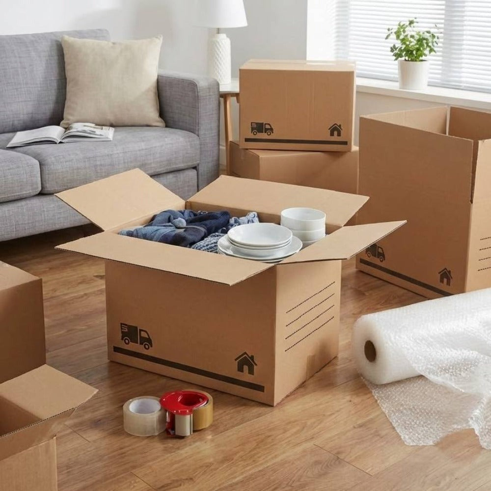 Cajas de cartón | Aptas para envíos, almacenamiento y mudanzas | Disponibles en tres tamaños | Cajas de cartón para embalaje