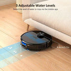 Lubluelu SL60D Robot aspirador y fregona: 5000 Pa de succión, navegación precisa, 5 mapas de piso, 10 zonas de exclusión, recarga automática, limpieza inteligente, control por aplicación inteligente para alfombras, pelo de mascotas, pisos duros