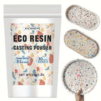 Polvo de Resina para Fundición 1000g, Kit de Resina Ecológica de Curado Rápido para Principiantes, Desmolde en 20-30 Minutos, Polvo Activable con Agua Fácil Mezcla para Artesanías y Escultura DIY