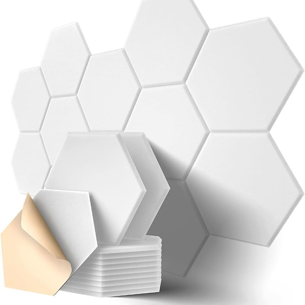 Paneles Acústicos Hexagonales Autoadhesivos, Sonic Acoustics 12 Piezas
