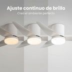 Ventilador de Techo con Luz LED 86 cm Silencioso, Motor DC de Bajo Consumo, 6 Velocidades, Luz Regulable 3000K-6500K, Mando a Distancia, Temporizador y Función Memoria, Ideal para Dormitorio y Salón