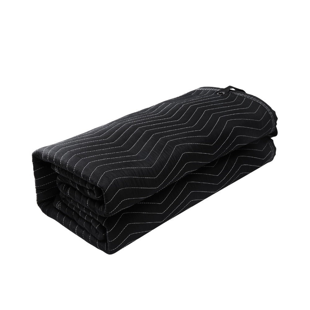 Manta insonorizante VEVOR, 96" x 80", manta insonorizante de estudio con ojales de gran tamaño, manta bloqueadora de luz para puertas y reducción de ruido acústico, color negro