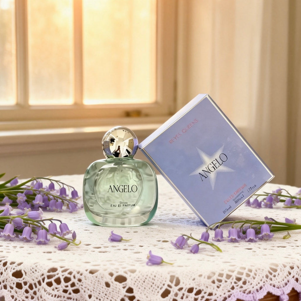 Perfume Angelo Mujer - Eau de Parfum | Duración Extrema | Huele a Azúcar, Elegancia y Luz 【Fragancia de Ensueño】 Notas de Praliné, Vainilla y Pachulí | Esencia Fresca y Alegre para Mujer | ¡Regalo Perfecto!
