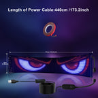 Pantalla de luz LED inteligente de píxeles programable, luces de píxeles USB que se pueden controlar a través de una aplicación, perfectas para crear animaciones de texto, adecuadas para la decoración del hogar, proyectos artísticos, espacios de juegos y