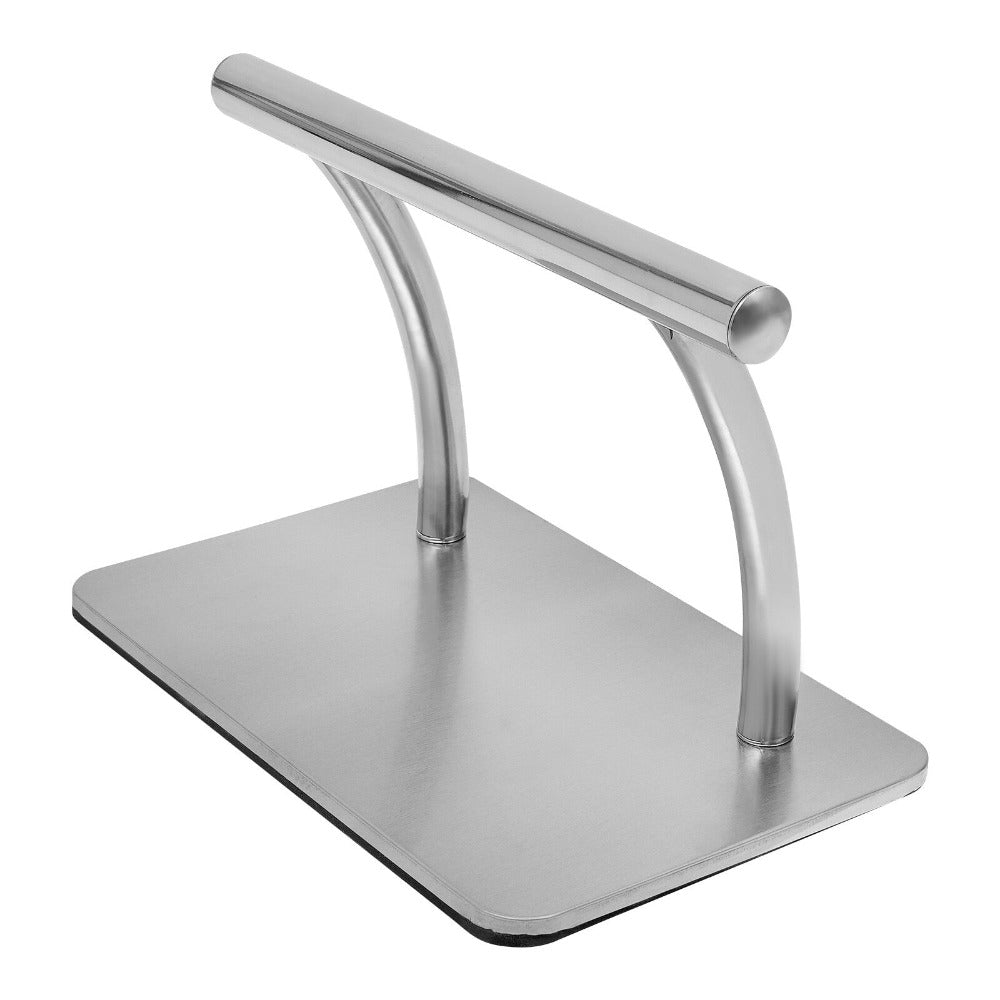 Reposapiés de acero inoxidable para peluquería, Taburete de barbero de altura ajustable, Equipo de salón antideslizante para peluquería, Pedicura, Spa, Terapia de masaje