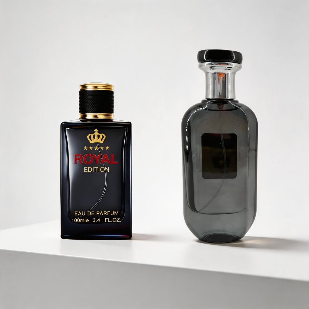 Set de Perfumes de Lujo para Hombre con Aroma Amaderado, 3 piezas | Ciprés Azul Tallado Acuático, Corona Negra, Rosa Oriental y Fougere Transparente de Sándalo | Larga Duración, Gran Volumen, Ideal para Regalos de San Valentín