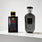 Set de Perfumes de Lujo para Hombre con Aroma Amaderado, 3 piezas | Ciprés Azul Tallado Acuático, Corona Negra, Rosa Oriental y Fougere Transparente de Sándalo | Larga Duración, Gran Volumen, Ideal para Regalos de San Valentín
