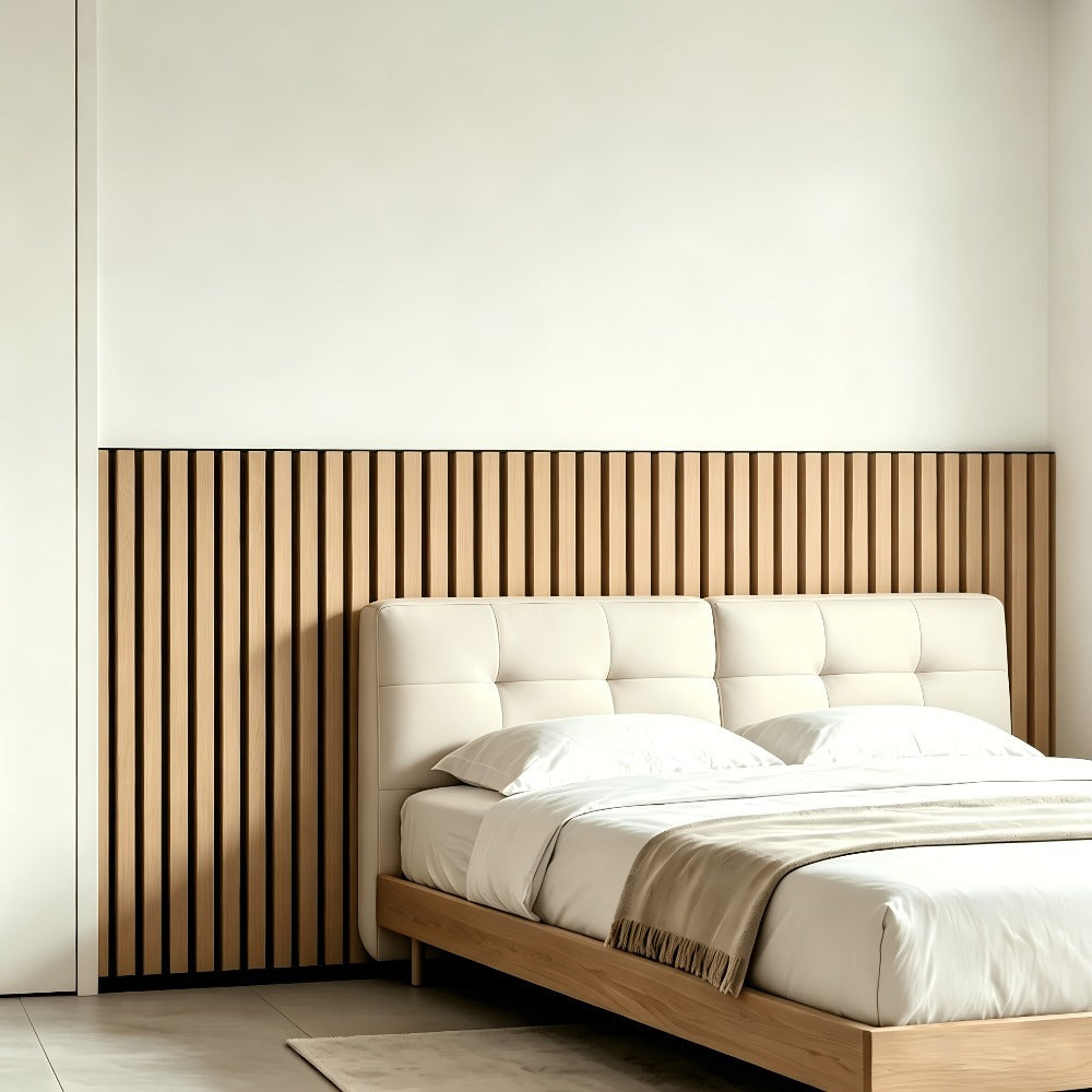 Paneles acústicos de fieltro y madera de 2/4 piezas de 120×60 cm, eficaces para el aislamiento acústico y la reducción de ruido para crear un espacio tranquilo y cómodo. Calidad prémium, fácil instalación, ideales para salas de estar, salas de reuniones y