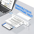Impresora Térmica Portátil A10 Mejorada, Impresora Térmica Sin Tinta Compatible con Tamaño Carta US y A4, para Negocios/Oficina/Hogar, Compatible con Teléfono, Tablet y Laptop, Viene con 10 Hojas de Papel Térmico