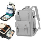 Mochila de Viaje para Cabina de Avion 43x30x18 para Vuelo Barato, Equipaje de Mano y Espaciosa con Compartimento para Zapatos y Mochila Antirrobo Multifuncional para Viajes (266)