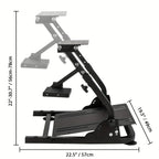 Soportes para volante de carreras | Soporte Plegable para Volante de Carreras, Estructura Triangular de Simulador de Volante para Logitech G29
