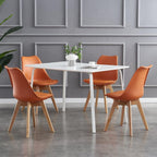 Sillas de comedor MCC Direct en juego de 4 piezas, sillas de cocina, sillas de oficina, silla de concha de diseño, "Eva" disponible en 7 colores de moda