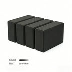 4pc - Bloque de yoga de alta densidad - ladrillo de soporte sólido de yoga negro / Rosa / verde / morado / negro, ladrillo de yoga universal para hombres y mujeres, ladrillo de yoga ligero de 500g, adecuado para fitness, baile, estiramiento, peso ligero,