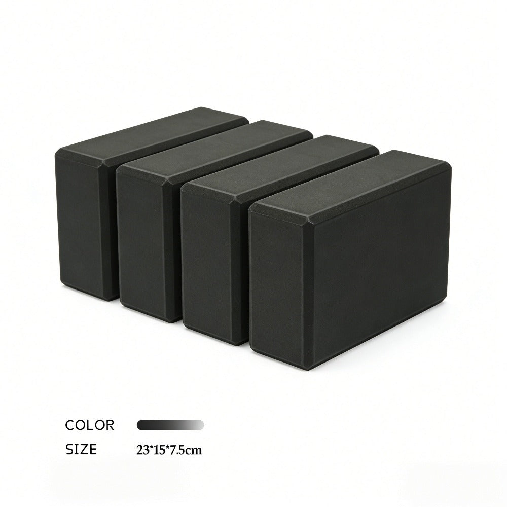 4pc - Bloque de yoga de alta densidad - ladrillo de soporte sólido de yoga negro / Rosa / verde / morado / negro, ladrillo de yoga universal para hombres y mujeres, ladrillo de yoga ligero de 500g, adecuado para fitness, baile, estiramiento, peso ligero,