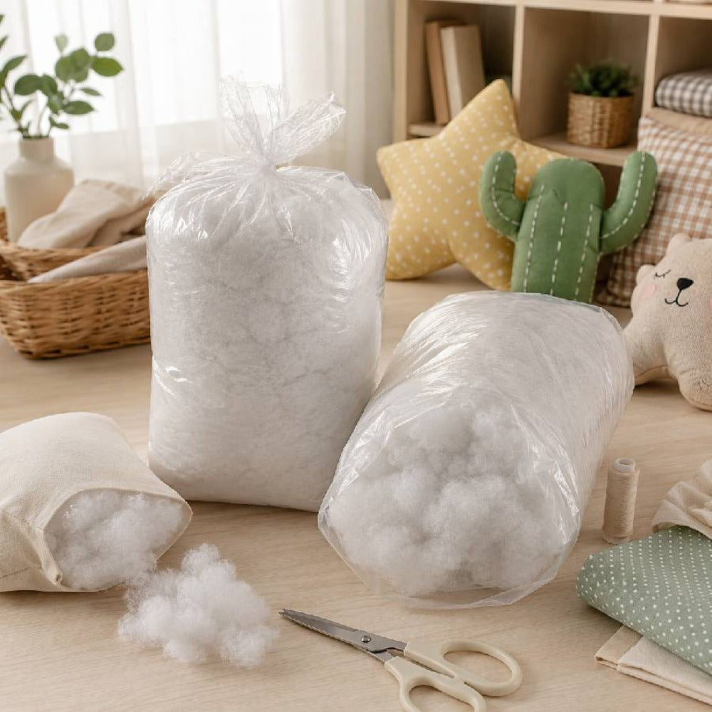 Relleno para almohadas | Relleno para cojines de respaldo | Relleno de microfibra de 1000 g o 500 g | Suave y cómodo | Apto para cojines, almohadas y manualidades