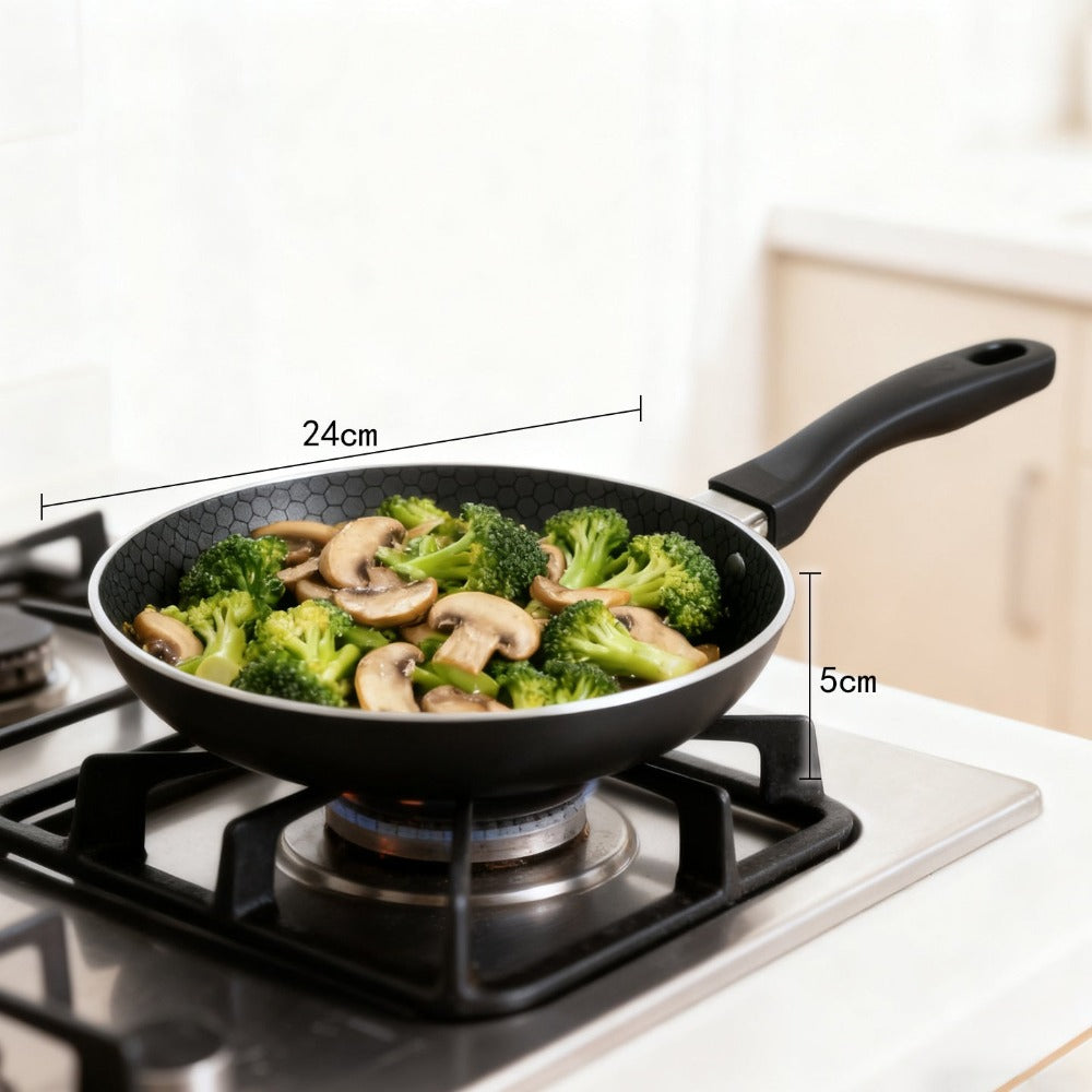 Sartén de cocinar | Sartén multifuncional para hogar | Sartén de aluminio sin revestimiento antiadherente | Exclusiva para inducción y cocina de gas | Utensilio de cocina universal de sartén plana