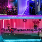 Tiras de luces LED inteligentes para dormitorio 5m, RGB con control remoto aplicación
