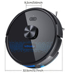 Lubluelu SL60 Plus+ Robot Aspirador con Autovaciado, Manos Libres hasta 60 Días, Robot Aspirador y Trapeador Combo de Súper Succión de 6500Pa, Navegación Láser LDS9.0, Mapeo Multicapa, Robot Aspirador 3 en 1 Autocargable para el Hogar, Pelo de Mascotas, P