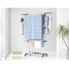 Tendedero de ropa, tendedero de ropa plegable vertical de 4 niveles con ruedas,se puede utilizar en interiores y exteriores.