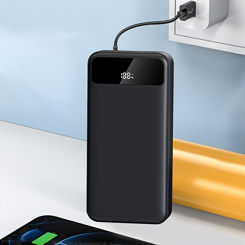 Batería externa | PD66W Carga Súper Rápida, Batería Portátil de Alta Capacidad 50000mAh, Pantalla LED de Energía/Puertos de Salida Rápida Dobles