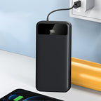 Batería externa | PD66W Carga Súper Rápida, Batería Portátil de Alta Capacidad 50000mAh, Pantalla LED de Energía/Puertos de Salida Rápida Dobles