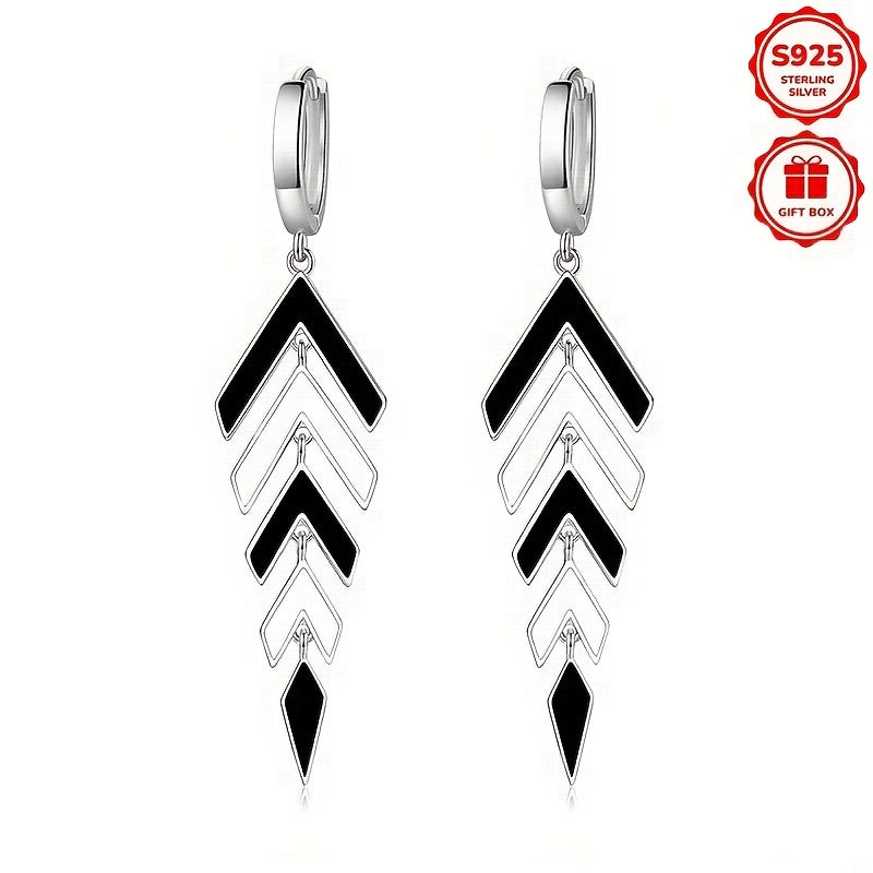 Aretes de Plata Esterlina 925 Brillantes y Versátiles, Elegantes y Modernos, Perfectos para Atuendos Informales. Ideales como Regalos para San Valentín, Fiestas, Cumpleaños o Joyería para Vacaciones en la Playa