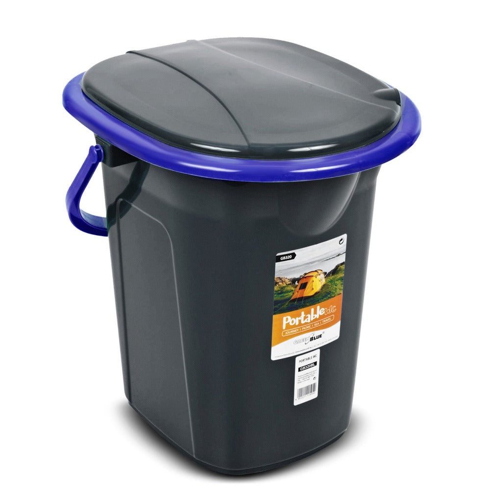 Baño Portátil de Viaje 19L VerdeAzul GB320 para Hasta 120kg